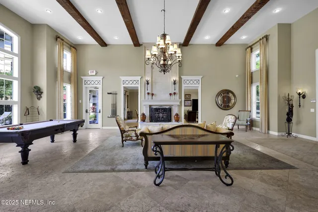 a view of swimming pool with a yard