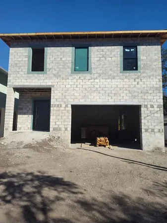 a front view of a house