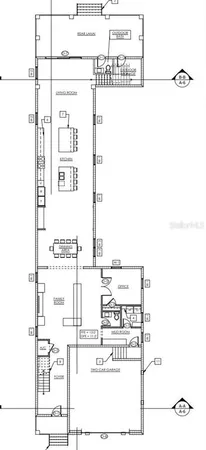 a view of a house with a yard and plants