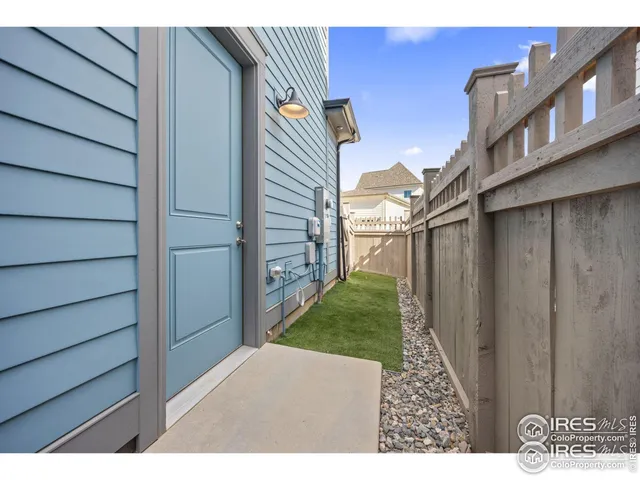 a backyard of a house