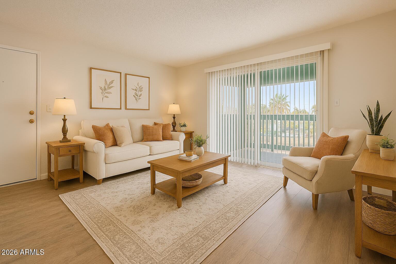 2247 East Cactus Road, Unit 2 Phoenix, AZ 85022 - Photo 1 of 15 1 Staged Living Room