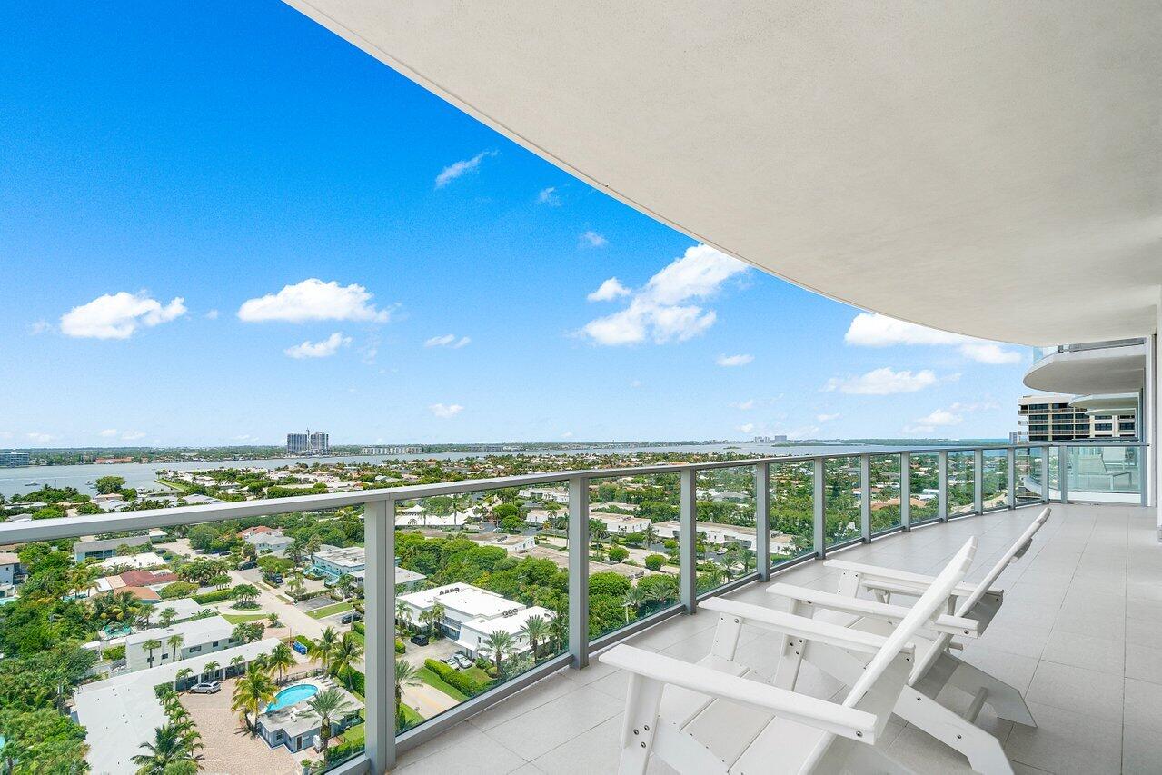 3100 North Ocean Drive, Unit 1505 Riviera Beach, FL 33404 - Photo 36 of 60 a view of a balcony with an ocean view