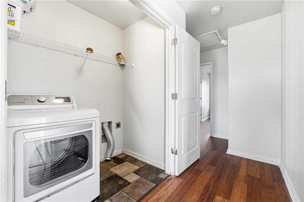 677 Massey Street Winder, GA 30680 - Photo 28 of 30 a view of a storage & utility room with washer and dryer