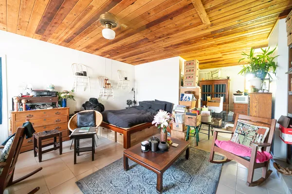 a outdoor space with furniture