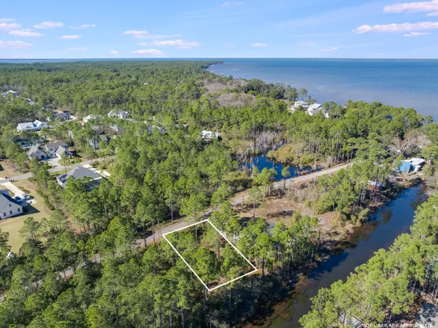 a view of a city with lush green forest