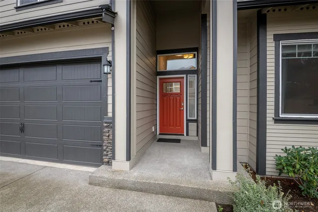 a view of front door of house