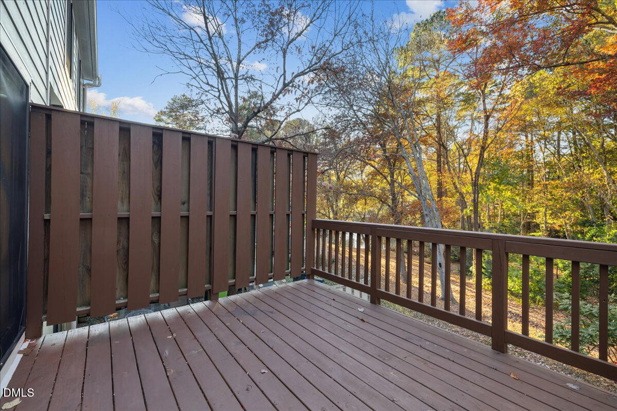 5821 Mapleridge Road Raleigh, NC 27609 - Photo 15 of 38 a view of wooden deck