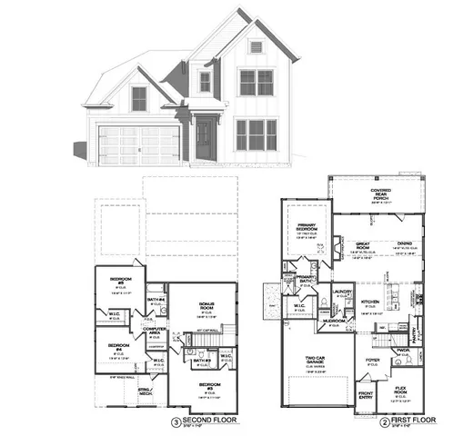 a view of an empty room with wooden floor and a ceiling fan