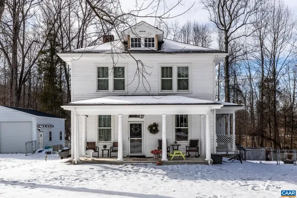 a front view of a house