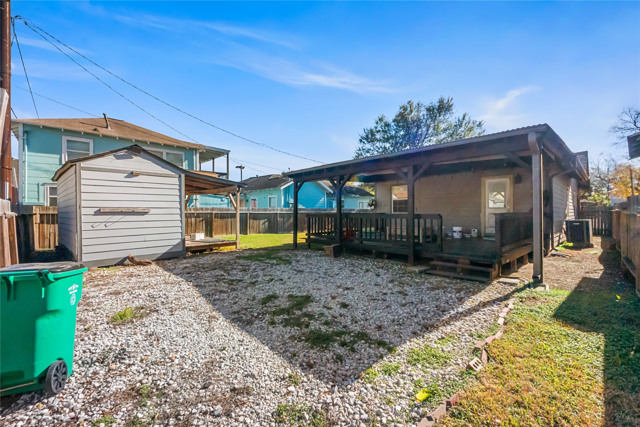 3108 Indiana Street Baytown, TX 77520 - Photo 17 of 20 a view of a house with a backyard