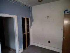 a close view of walk in closet