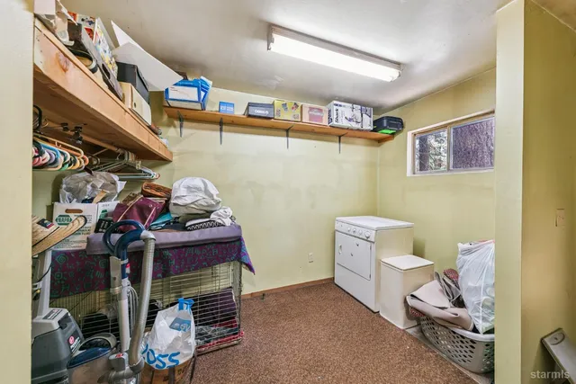 a view of storage and utility room