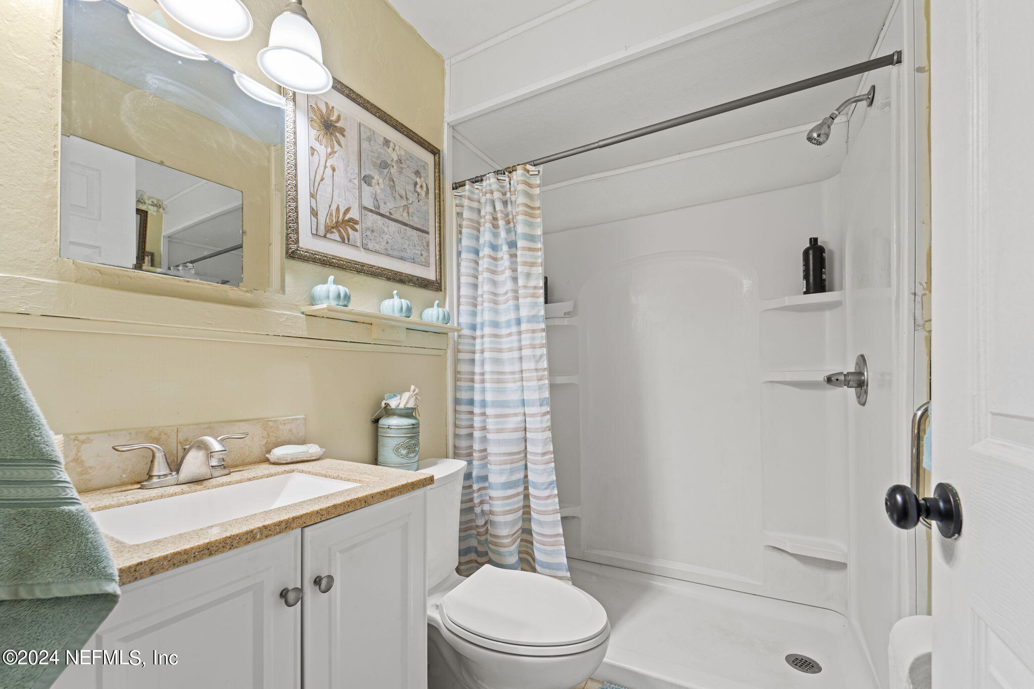 2038 Reed Avenue Jacksonville, FL 32207 - Photo 29 of 43 a bathroom with a sink a toilet and shower