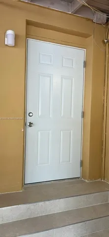 a view of a door