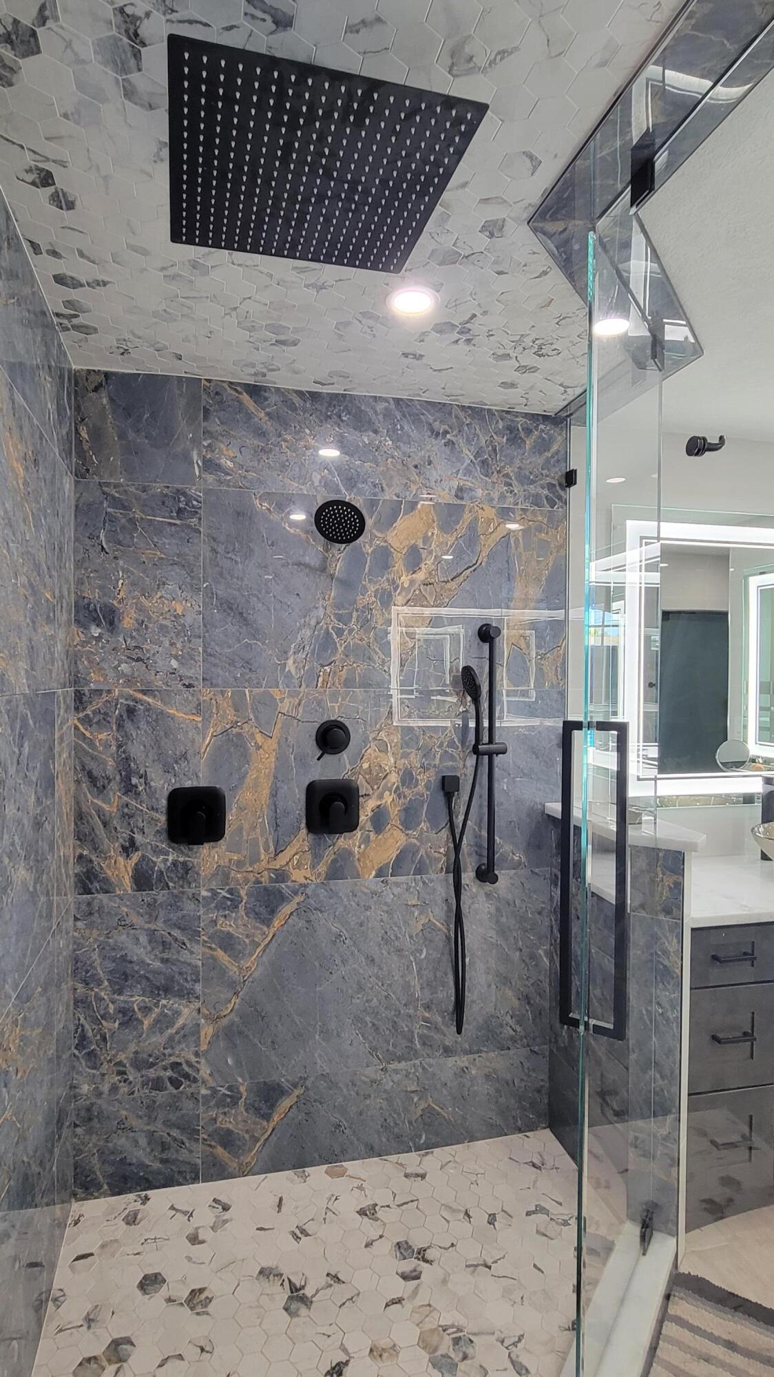 886 Southwest Curtis Street Port St. Lucie, FL 34983 - Photo 38 of 69 Enclosed Glass Master Bathroom