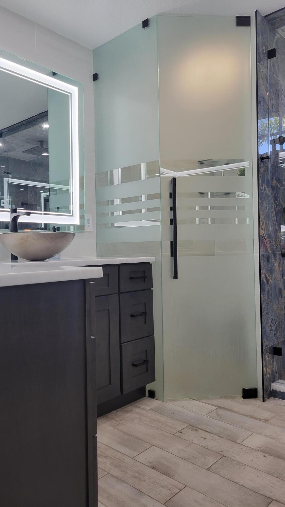 886 Southwest Curtis Street Port St. Lucie, FL 34983 - Photo 41 of 69 Glass Enclosed Master Bathroom