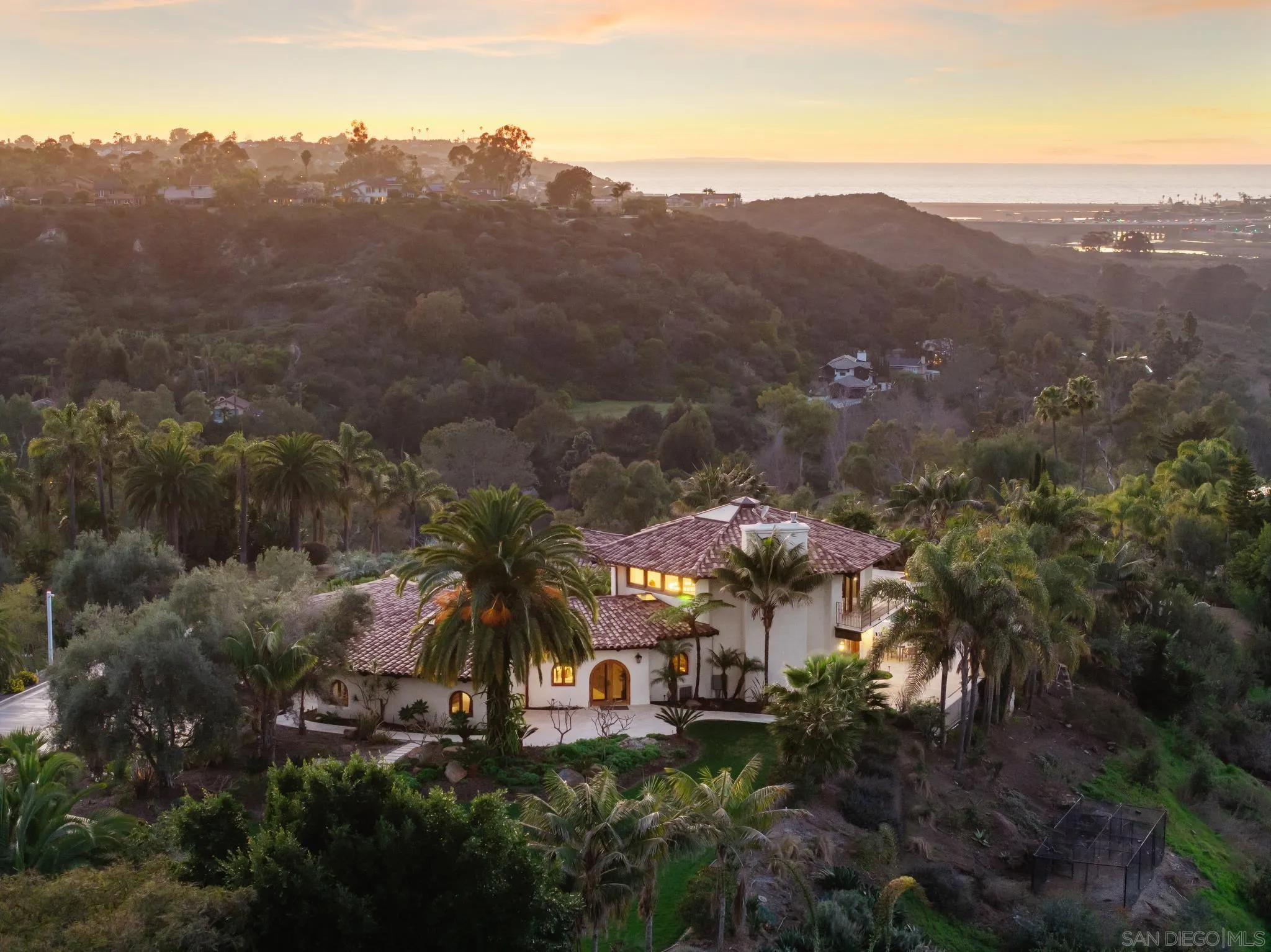 4560 Via Gaviota Rancho Santa Fe, CA 92067 - Photo 22 of 28 a view of a town with mountains in the background