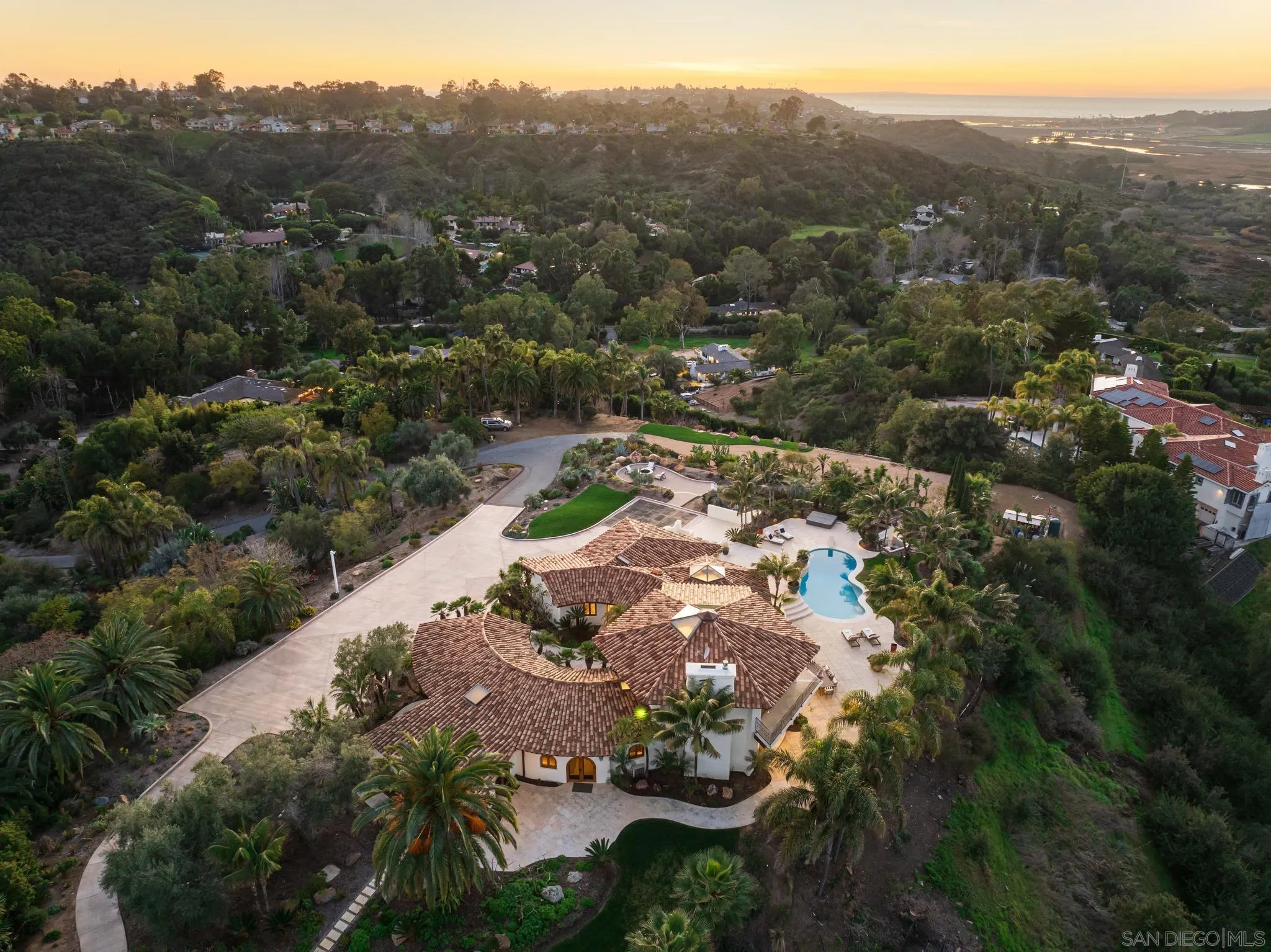4560 Via Gaviota Rancho Santa Fe, CA 92067 - Photo 27 of 28 an aerial view of residential house with outdoor space