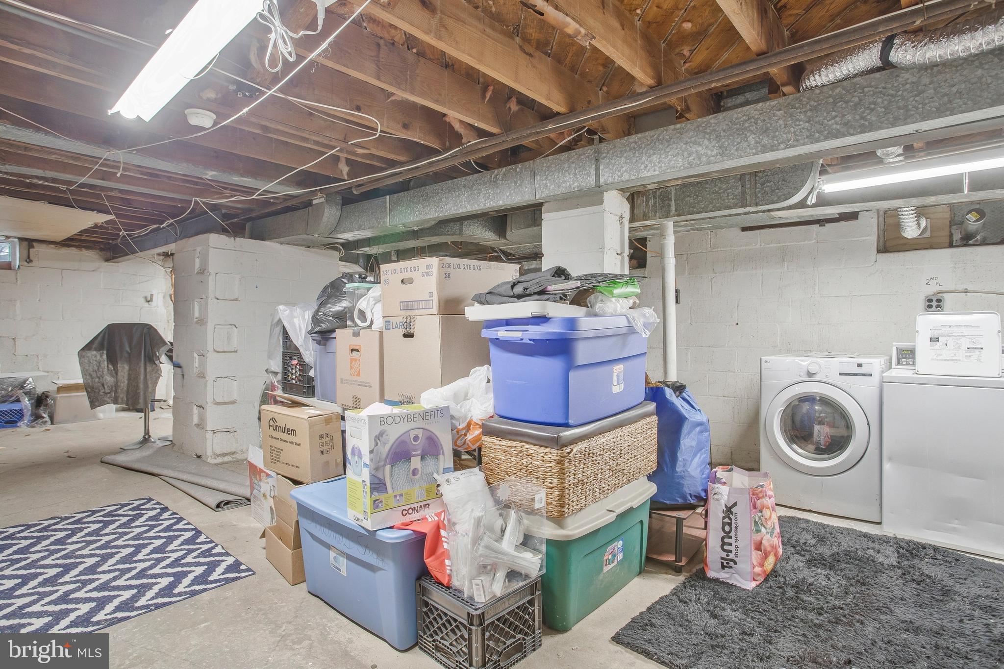 1123 Gleneagle Road Baltimore, MD 21239 - Photo 36 of 40 a storage room with washer and dryer