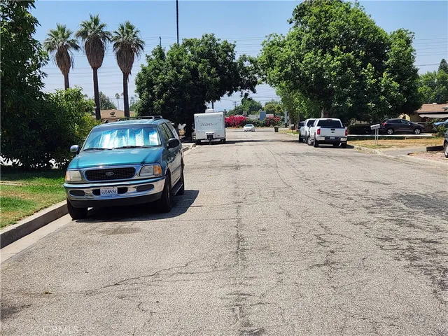 a car parked on the side of the road