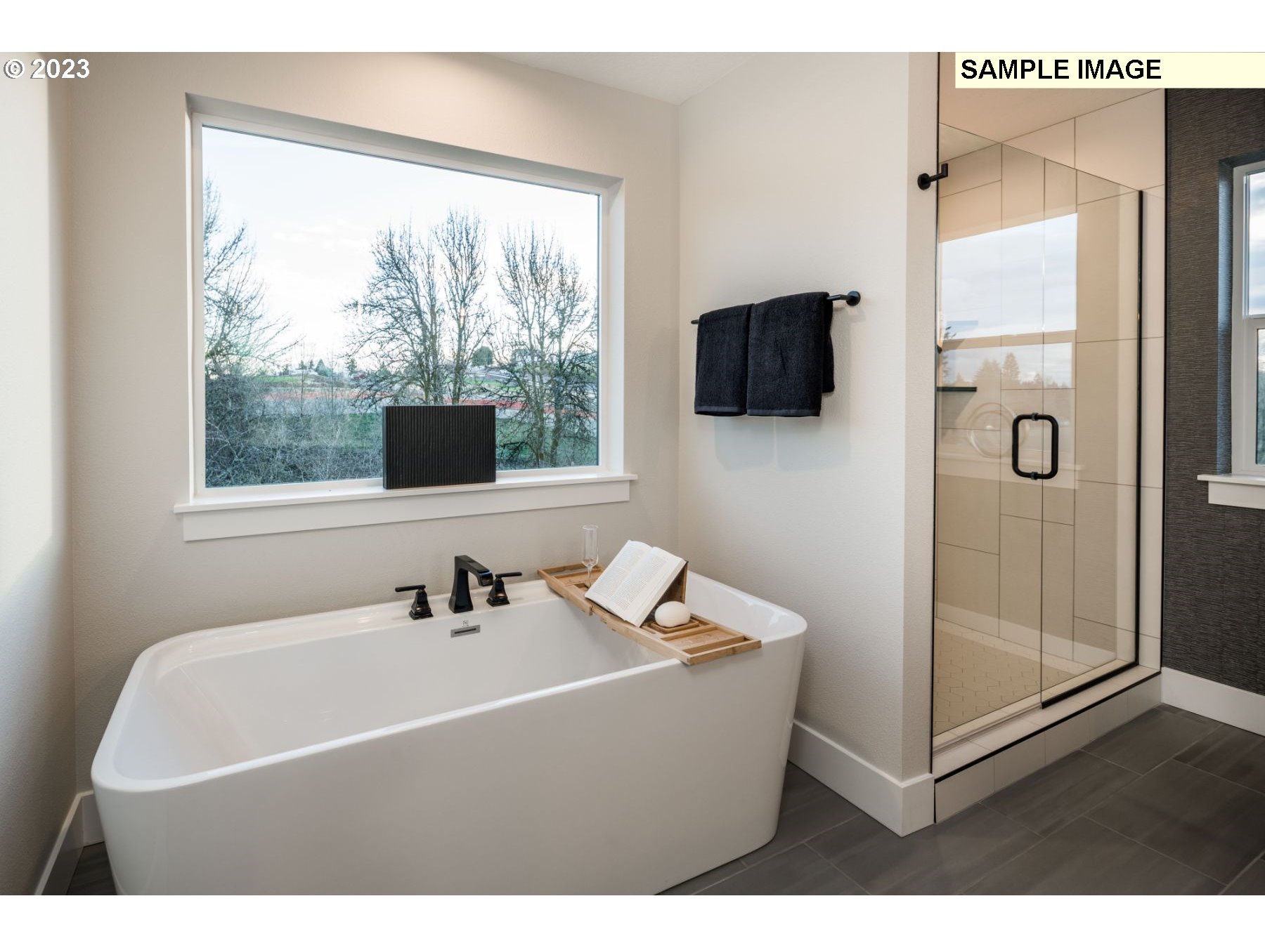 935 Northwest 178th Street Ridgefield, WA 98642 - Photo 17 of 24 a bathroom with a sink a mirror and shower