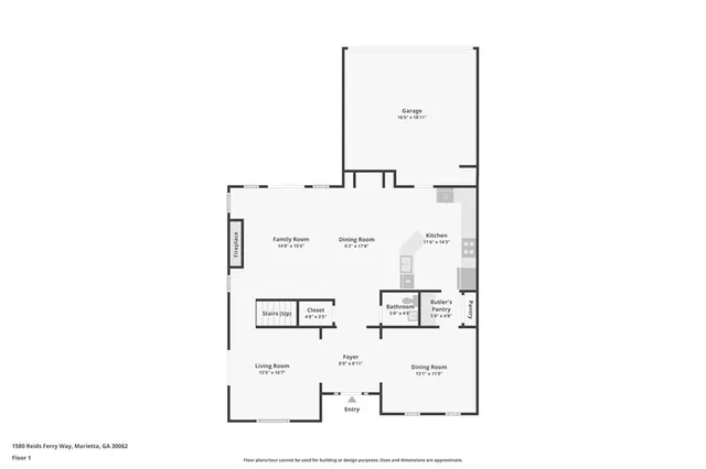$485,000 | 1580 Reid's Ferry Way, Marietta, GA 30062