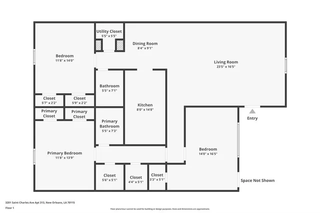 $375,000 | 3201 St Charles Avenue, Unit 313, New Orleans, LA 70115