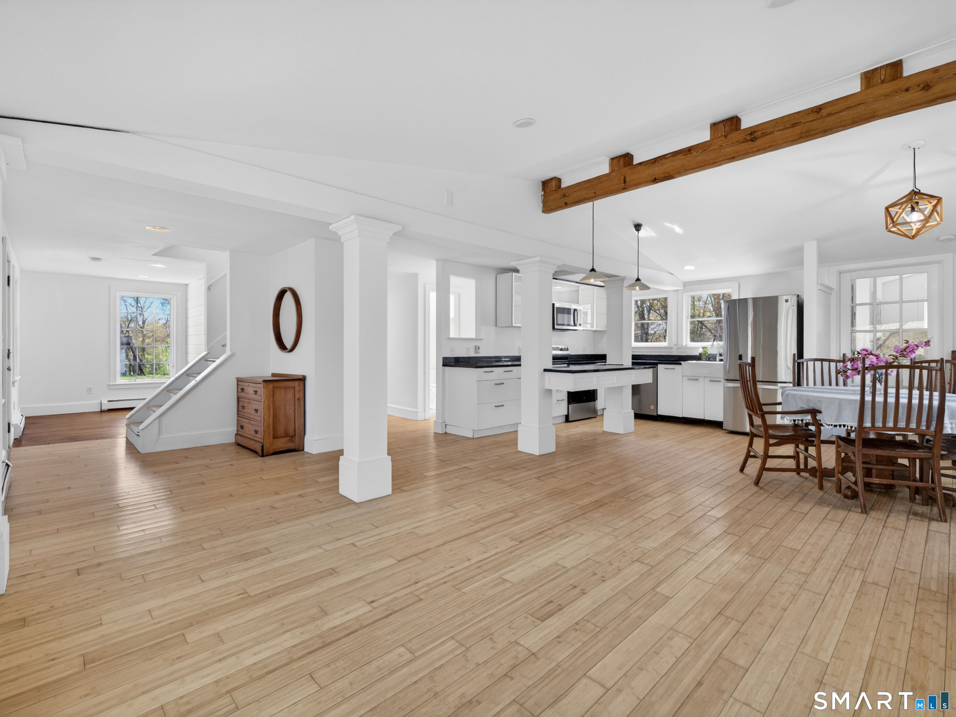 363 Farmholme Road Stonington, CT 06378 - Photo 39 of 39 Expansive Open floor plan:Kitchen, Dining and Living Room