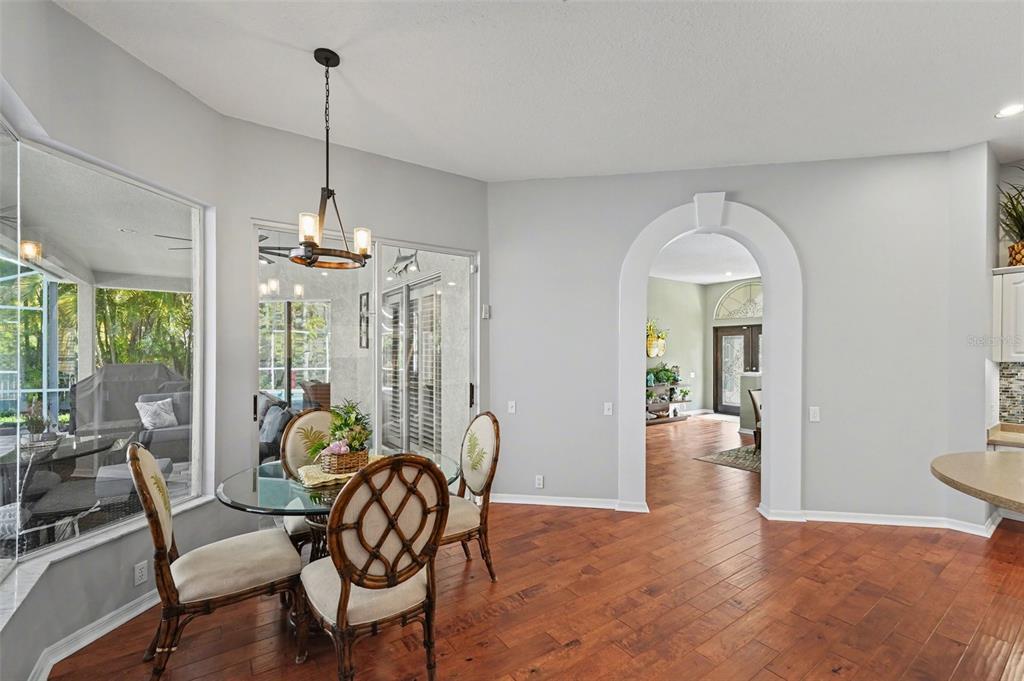 4491 Fallbrook Boulevard Palm Harbor, FL 34685 - Photo 12 of 46 a view of a dining room with furniture window and outside view