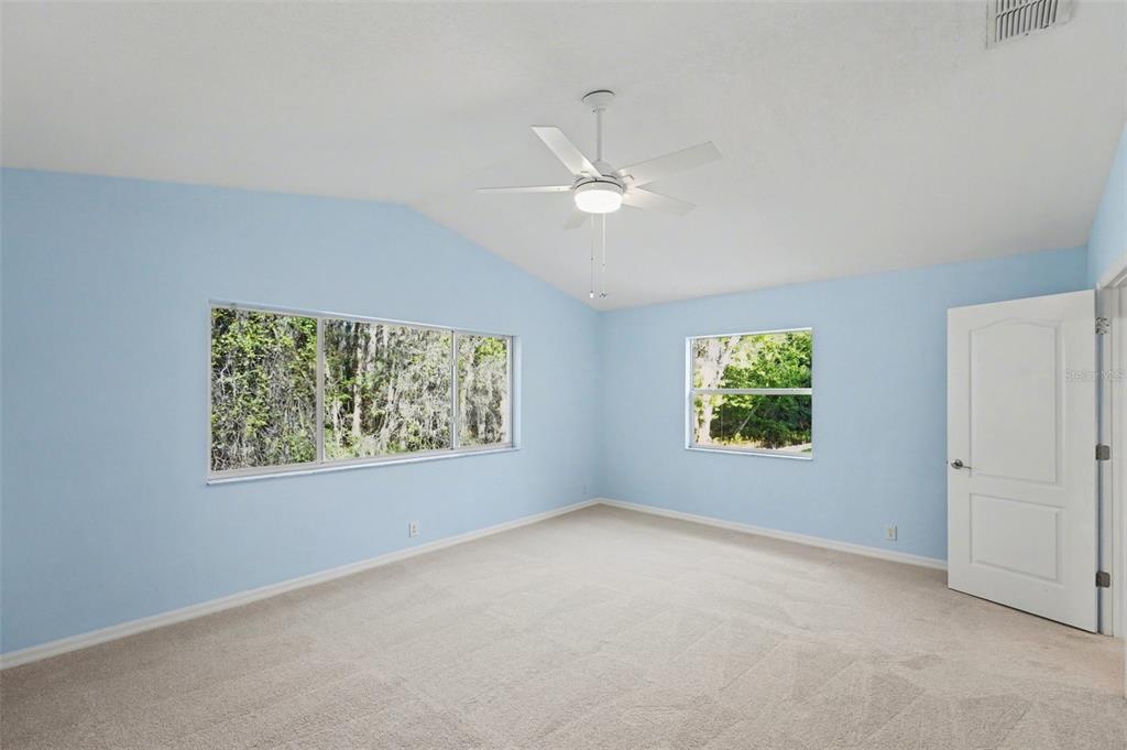 4491 Fallbrook Boulevard Palm Harbor, FL 34685 - Photo 28 of 46 an empty room with windows and fan