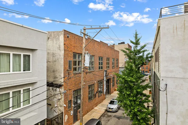 an aerial view of a city