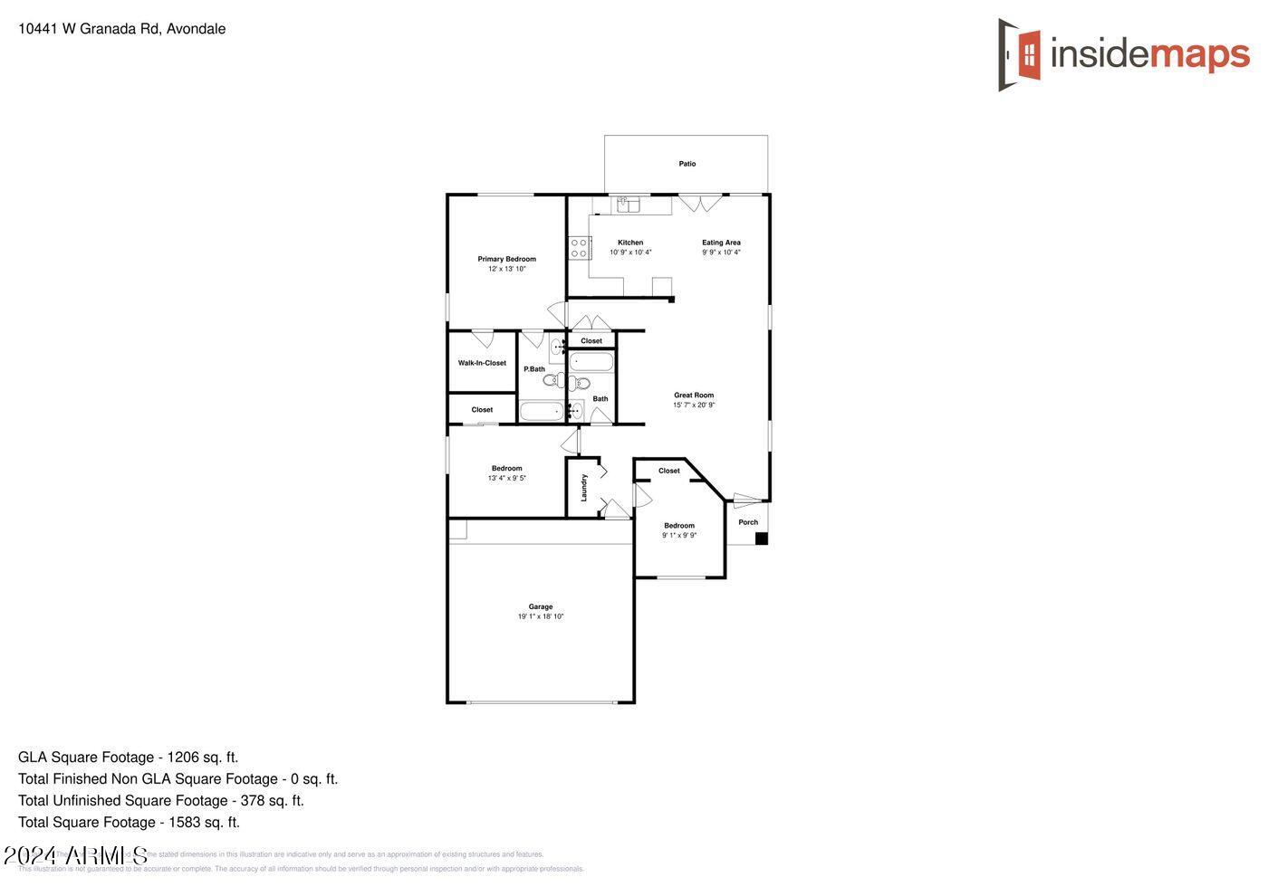10441 West Granada Road Avondale, AZ 85392 - Photo 29 of 29 10441 W Granada - Floor Plan