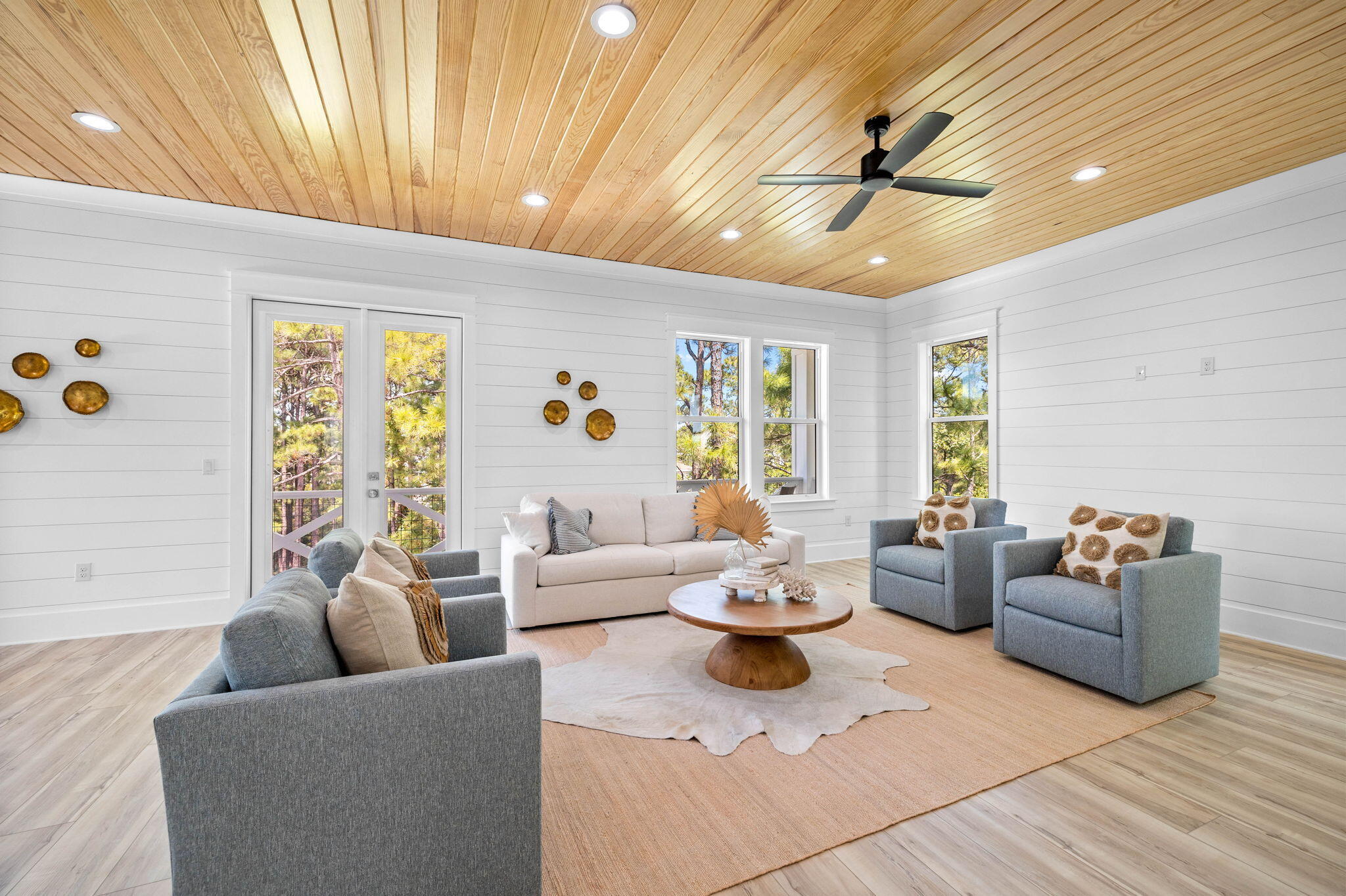 169 Baird Road Santa Rosa Beach, FL 32459 - Photo 23 of 93 a living room with furniture and a large window