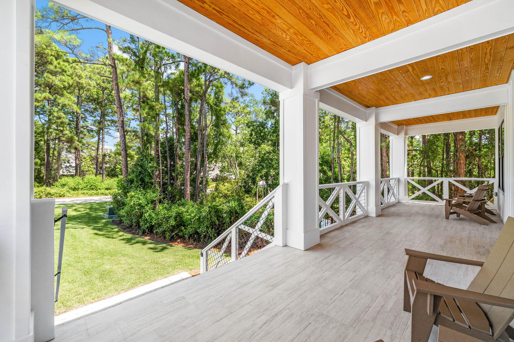 169 Baird Road Santa Rosa Beach, FL 32459 - Photo 49 of 93 a view of a porch with furniture and garden