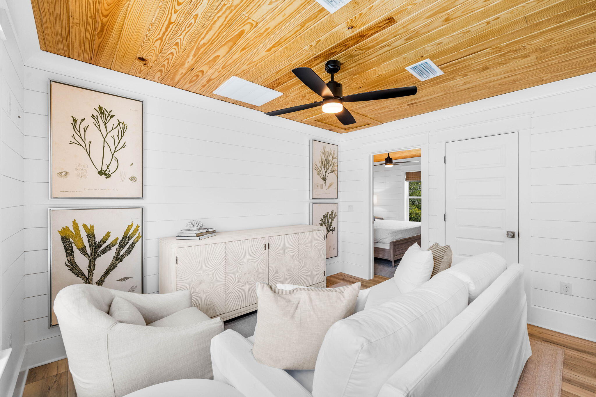 169 Baird Road Santa Rosa Beach, FL 32459 - Photo 78 of 93 a living room with furniture and a ceiling fan