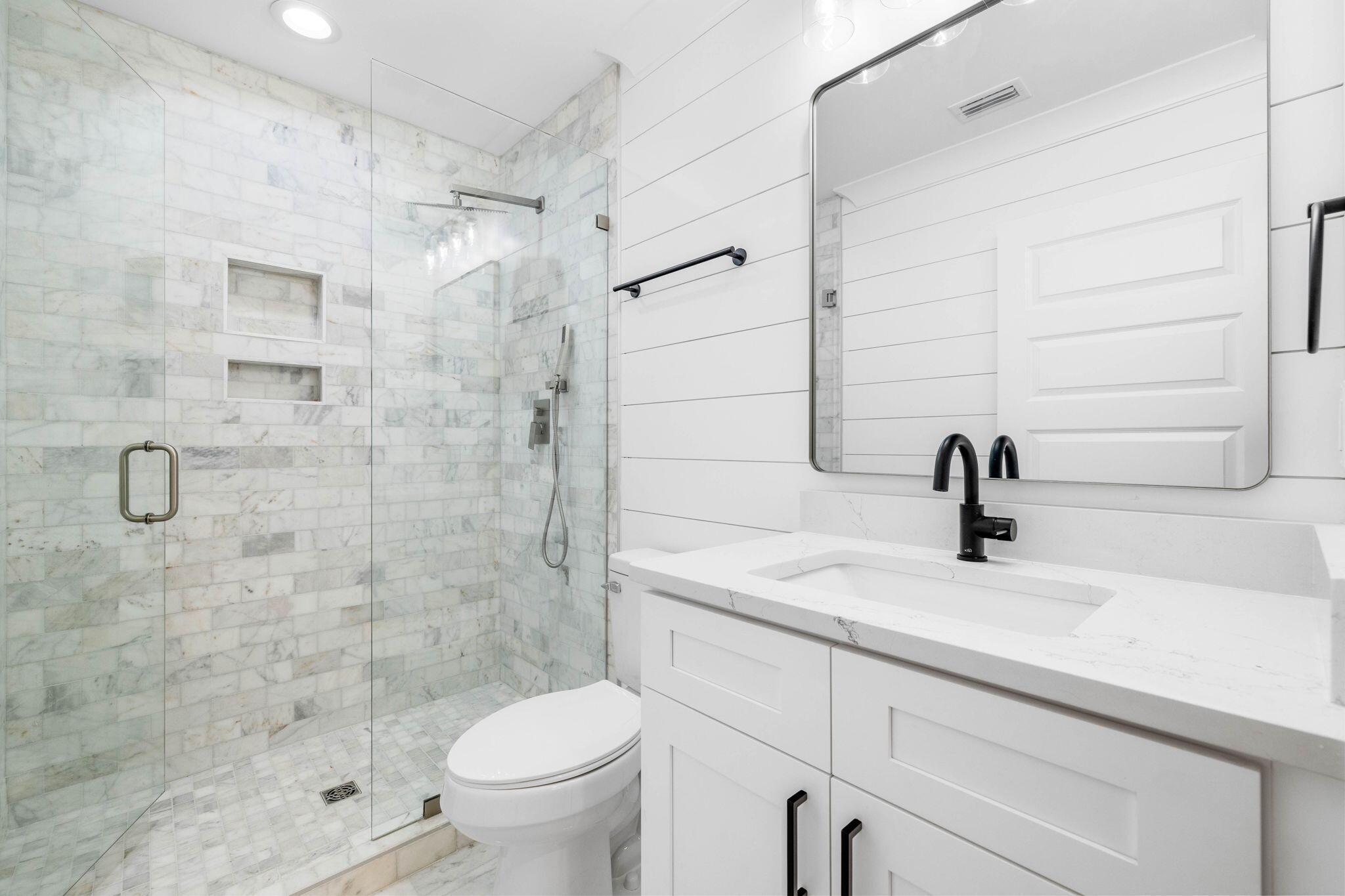 169 Baird Road Santa Rosa Beach, FL 32459 - Photo 84 of 93 a bathroom with a sink toilet a mirror and shower