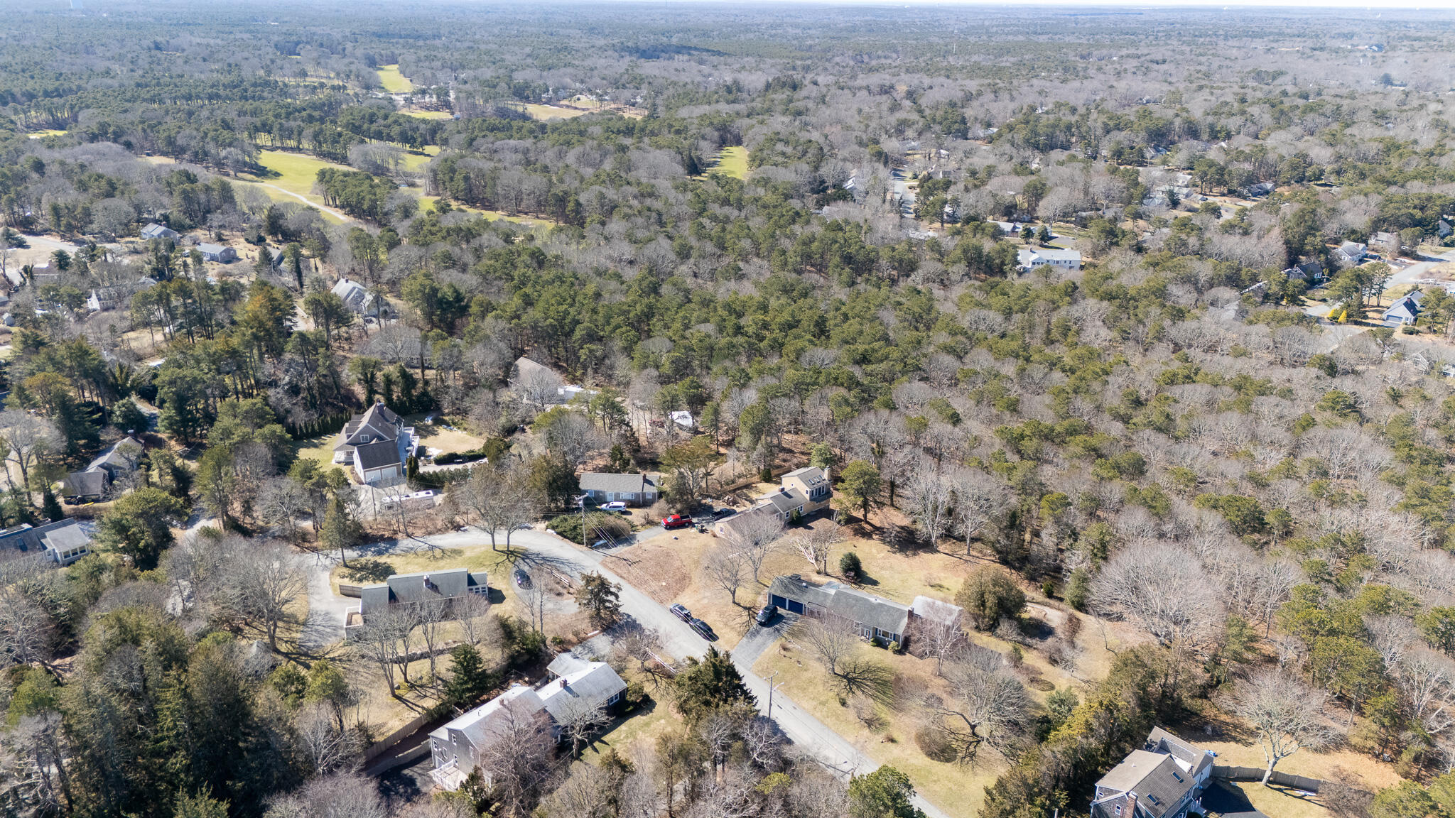 49 Monument View Road East Dennis, MA 02660 - Photo 10 of 52 an aerial view of house with yard and mountain view in back