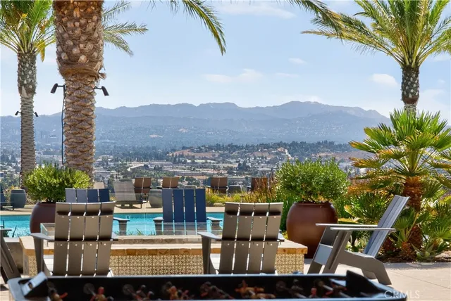 a view of balcony with outdoor seating and plants