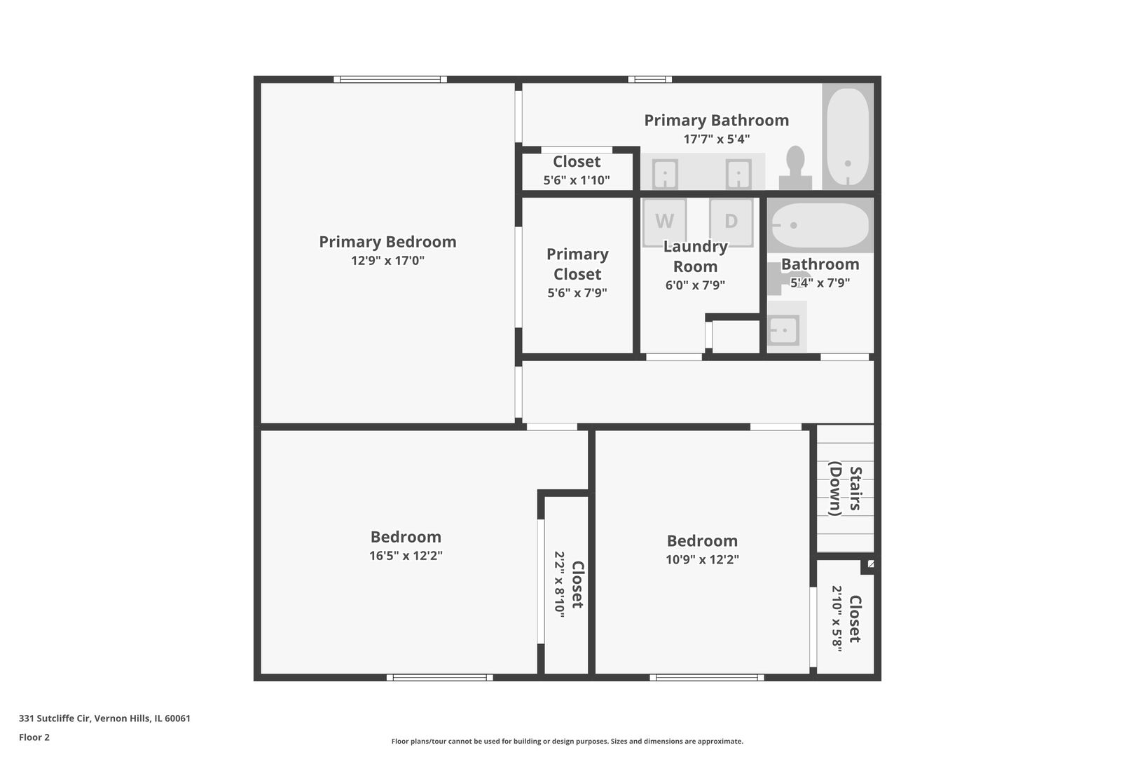 331 Sutcliffe Circle Vernon Hills, IL 60061 - Photo 24 of 26 a picture of a bench in front of a wall