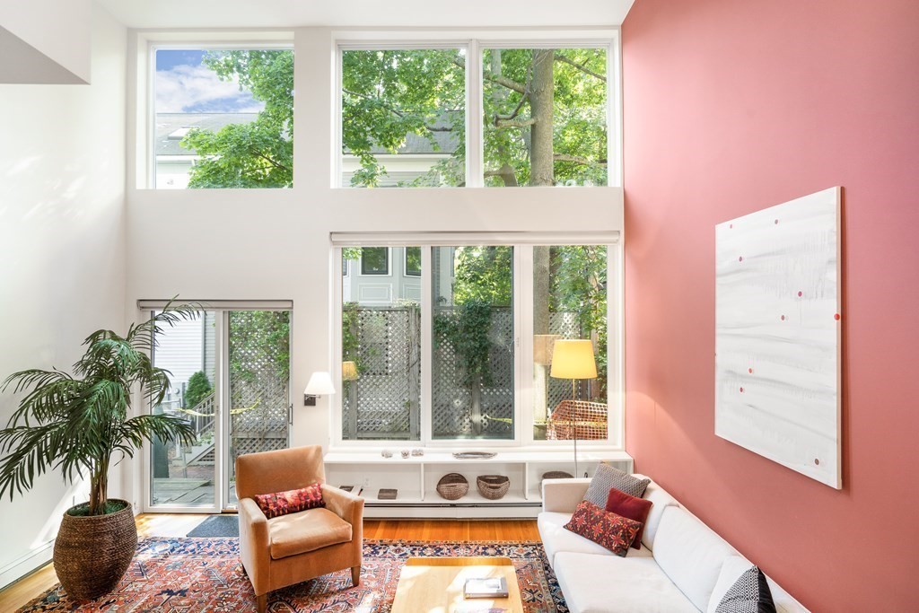 4 Ellery Square Cambridge, MA 02138 - Photo 6 of 23 a living room with furniture and a large window