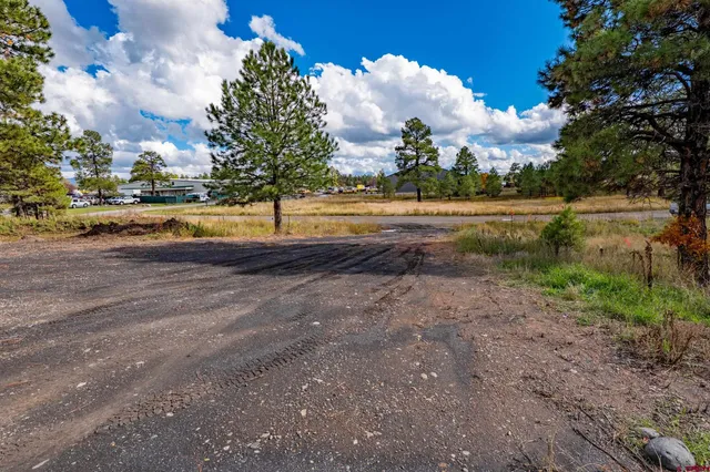 a view of a lake with houses