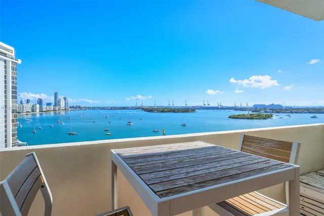 a view of a terrace with skyline