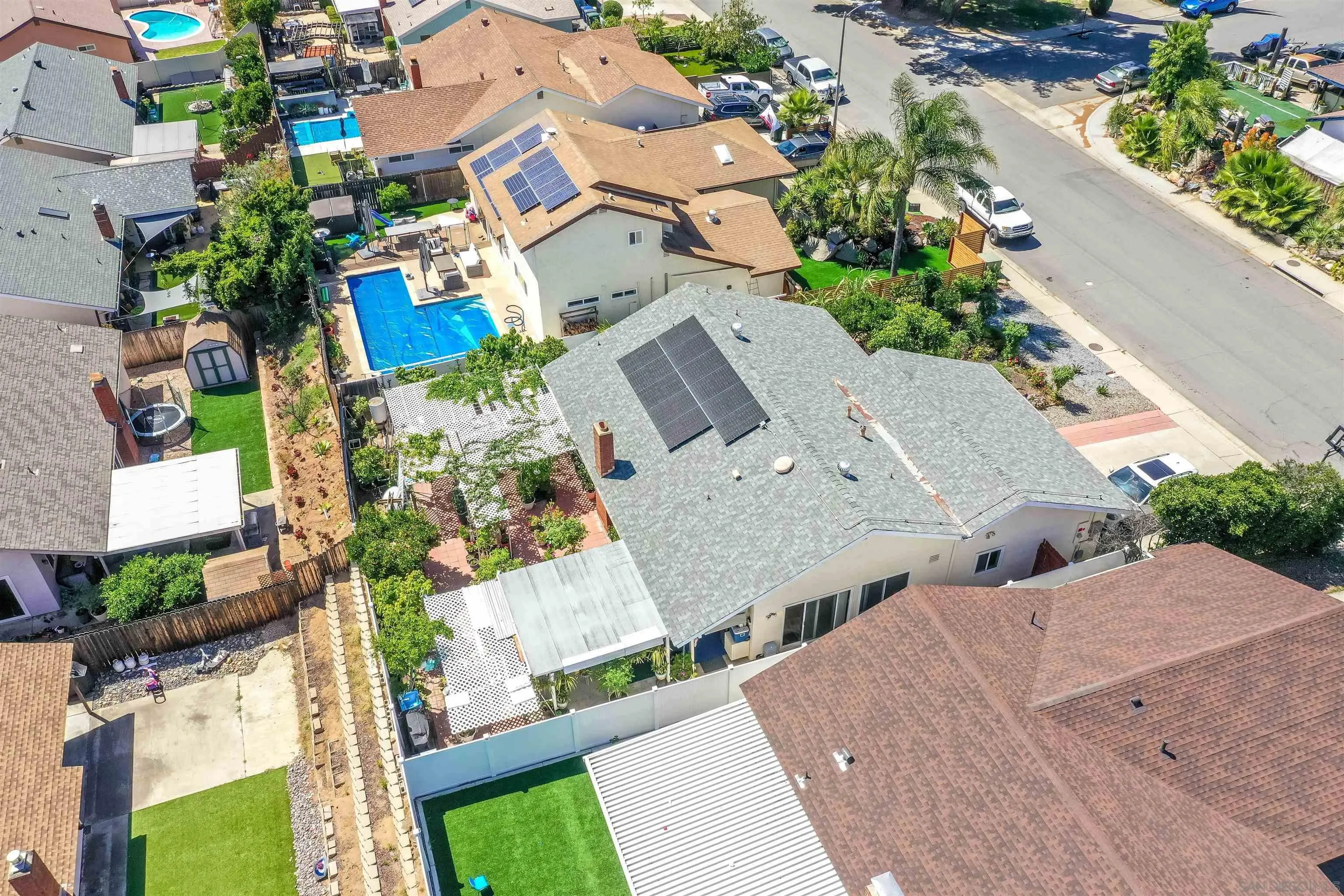14513 Mirando Street Poway, CA 92064 - Photo 21 of 25 an aerial view of residential houses with outdoor space