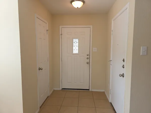 a view of an entryway door