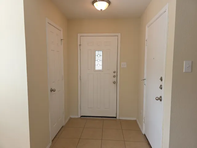 a view of an entryway door