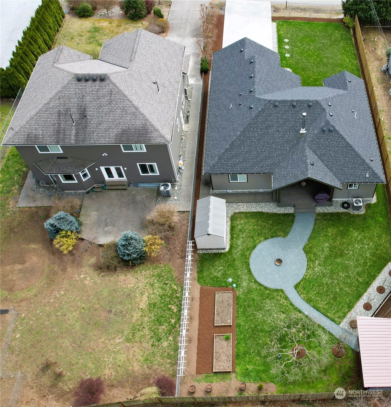 8487 Cimarron Way Maple Falls, WA 98266 - Photo 6 of 39 an aerial view of a house with a yard