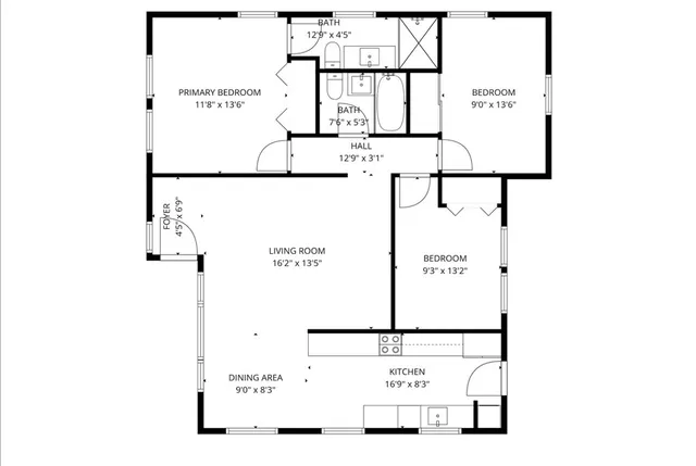 a picture of a book and a bed