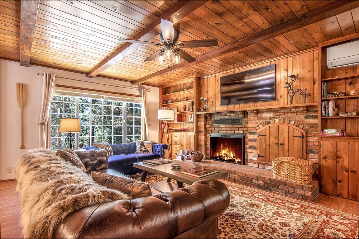 54440 Valley-View Idyllwild, CA 92549 - Photo 10 of 53 a living room with furniture and a fireplace