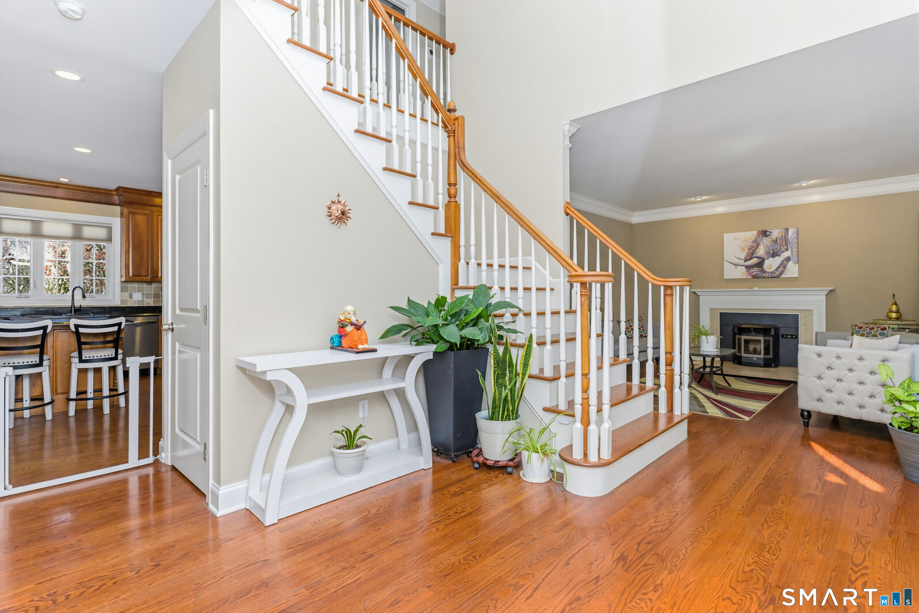30 Block Farm Road Monroe, CT 06468 - Photo 5 of 40 a view of entryway with wooden floor and a potted plant