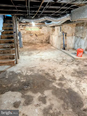 a view of storage and utility room